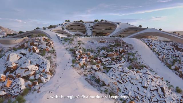 Trojena, tangkapan layar (sumber: youtube.com/NEOM)