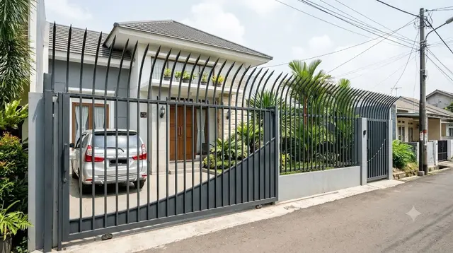 7 Inspirasi Pagar Rumah dengan Ujung Melengkung untuk Meningkatkan Keamanan Ekstra
