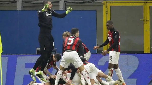 Foto Liga Italia: Bungkam Lazio, AC Milan Tak Terbendung di Serie A