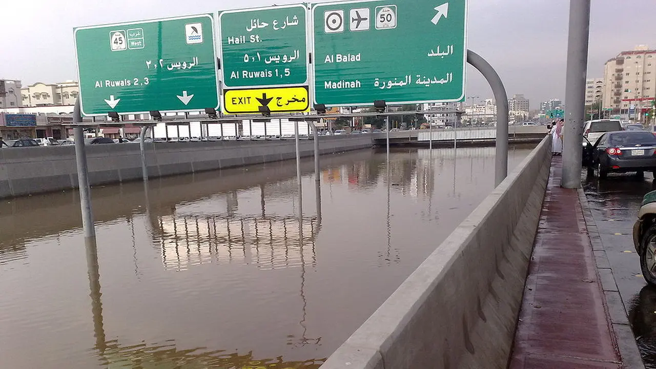 Banjir di Jeddah, Arab Saudi 25 November 2009. (Creative Commons)