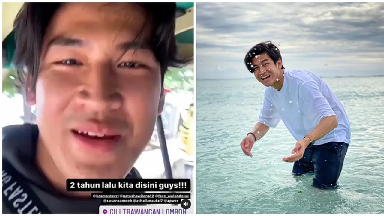 6 Potret Liburan Anrez Adelio di Lombok, Kenang Momen Bareng Verrel dan Wilona