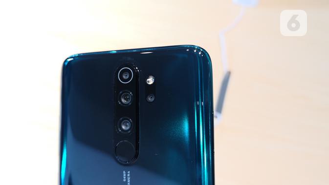 Penampakan Redmi Note 8 Pro yang baru meluncur di Indonesia. (Liputan6.com/ Agustinus Mario Damar)