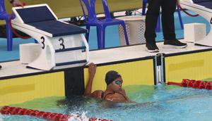 Nadia Aisha Nurazmi menjadi salah satu wakil Indonesia yang akan bersaing di babak final nomor 50 meter gaya bebas putri dalam hari kelima cabor renang SEA Games 2025. (Dok. Akuatik Indonesia)