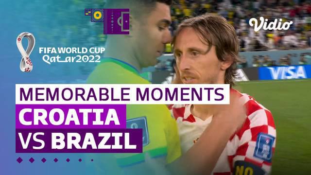 Berita video momen adu penalti saat pertandingan perempat final Piala Dunia 2022 antara Timnas Kroasia melawan Timnas Brasil, Sabtu (10/12/2022) dinihari WIB.