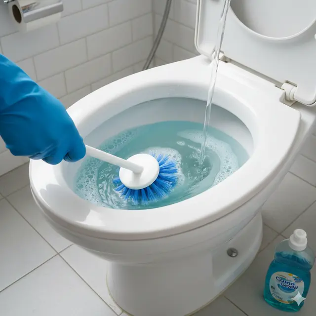 Cara Mengatasi WC Mampet dengan Bahan Dapur (Foto: Reve Art AI)