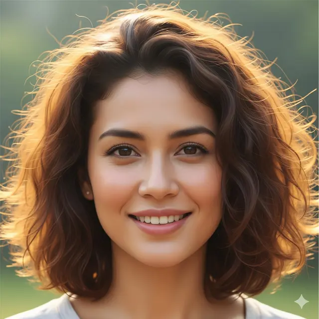 Messy Shoulder-Length Curls