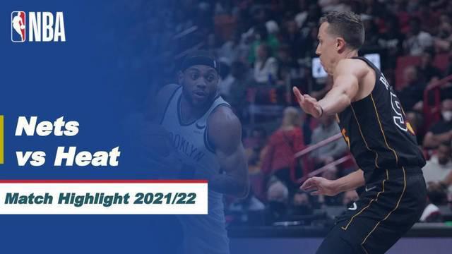 Berita Video, Highlights NBA antara Miami Heat Vs Brooklyn Nets pada Minggu (27/3/2022)
