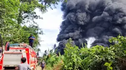 Sumur Minyak di Aceh Timur Meledak