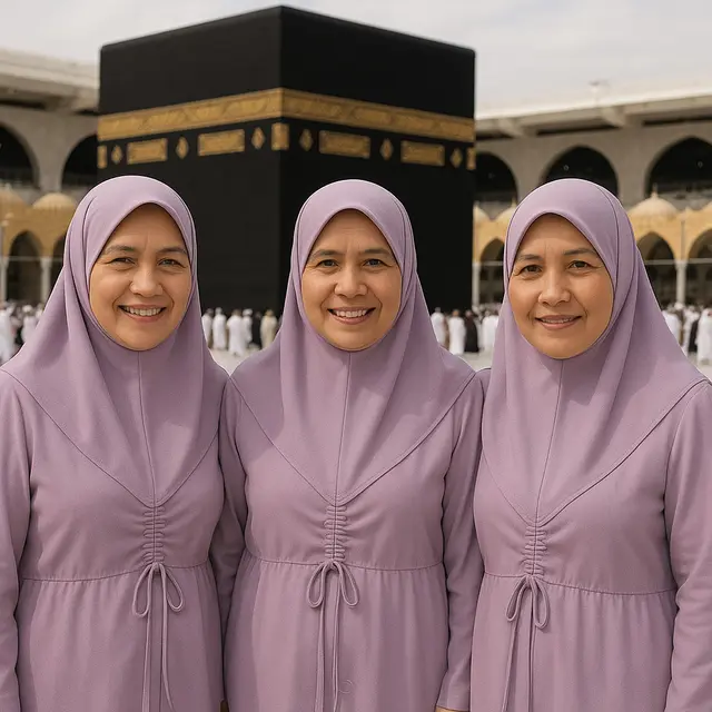 Model Cardigan Kekinian untuk Umroh (Foto: ChatGPT)