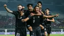 Timnas Indonesia berhasil mengalahkan Curacao 3-2 dalam laga uji coba pertama FIFA Matchday di Stadion Gelora Bandung Lautan Api (GBLA), Sabtu (24/9/2022) malam WIB. Meski tak mencetak gol, namun peran Pratama Arhan yang menyumbang 2 assist dalam laga tersebut menjadikannyaa sebagai bintang dalam kemenangan Timnas Garuda. (Bola.com/Bagaskara Lazuardi)