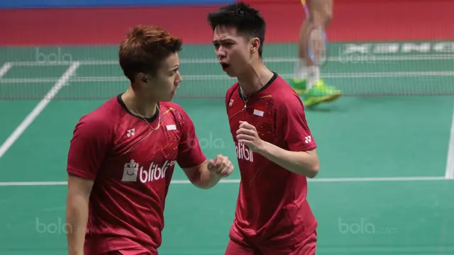 Kevin Sanjaya, Marcus Gideon, Daihatsu Indonesia Masters 2018, Bola.com