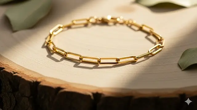 Gelang Rantai Paperclip Minimalis
