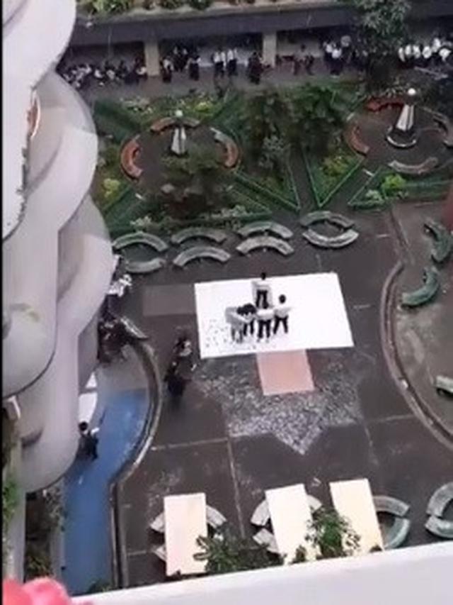 video viral panitia ospek payungi maba