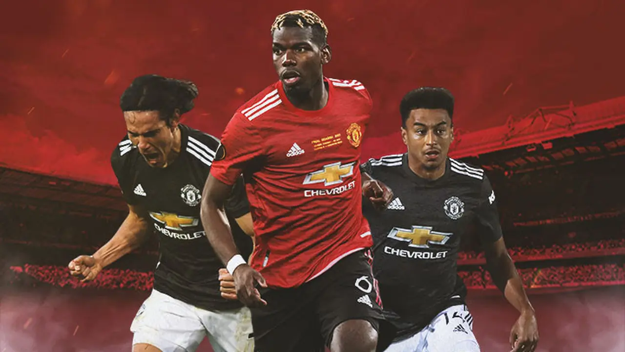Manchester United - Edinson Cavani, Paul Pogba, Jesse Lingard