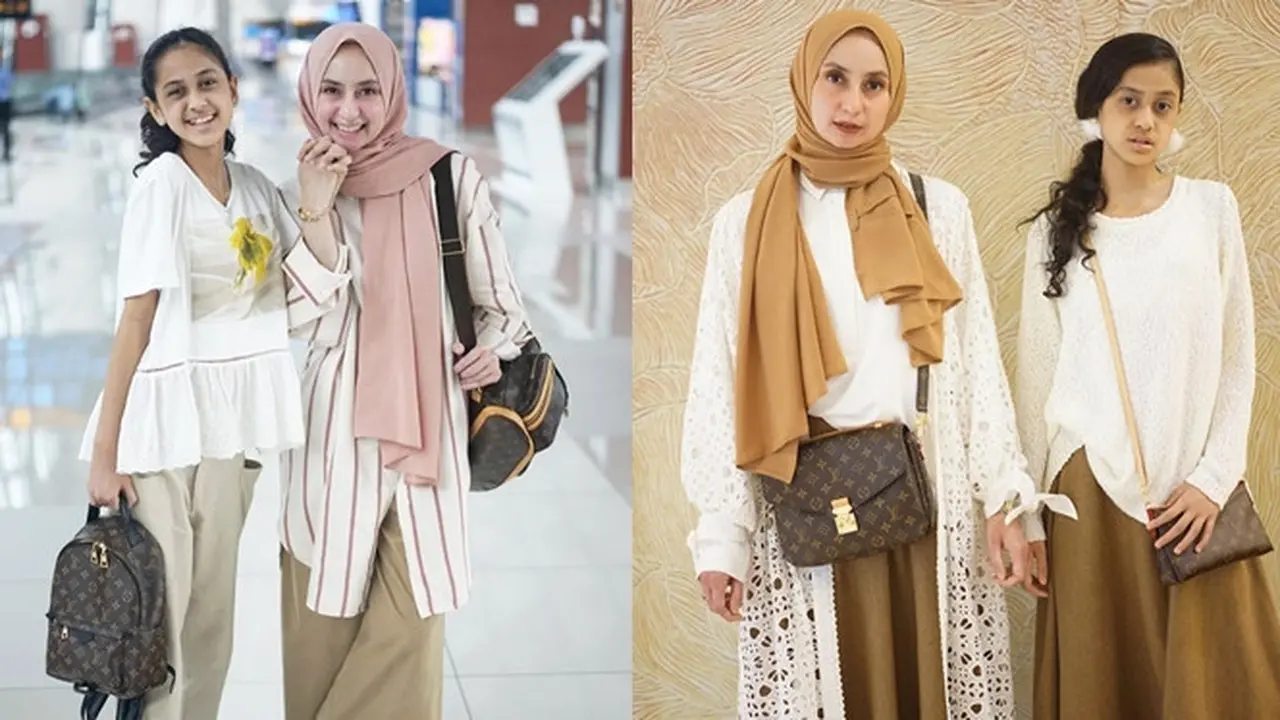 6 Potret Kebersamaan Istri dan Anak Ramzi, Bak Kakak Adik