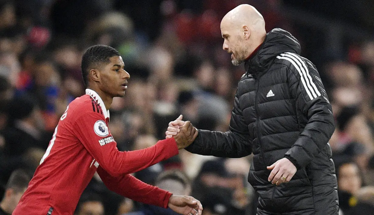 Berlaga di depan ribuan pendukungnya di Stadion Old Trafford, Manchester United langsung bermain menekan. Hasilnya, Setan Merah menang tiga gol tanpa balas. (AFP/Oli Scarff)