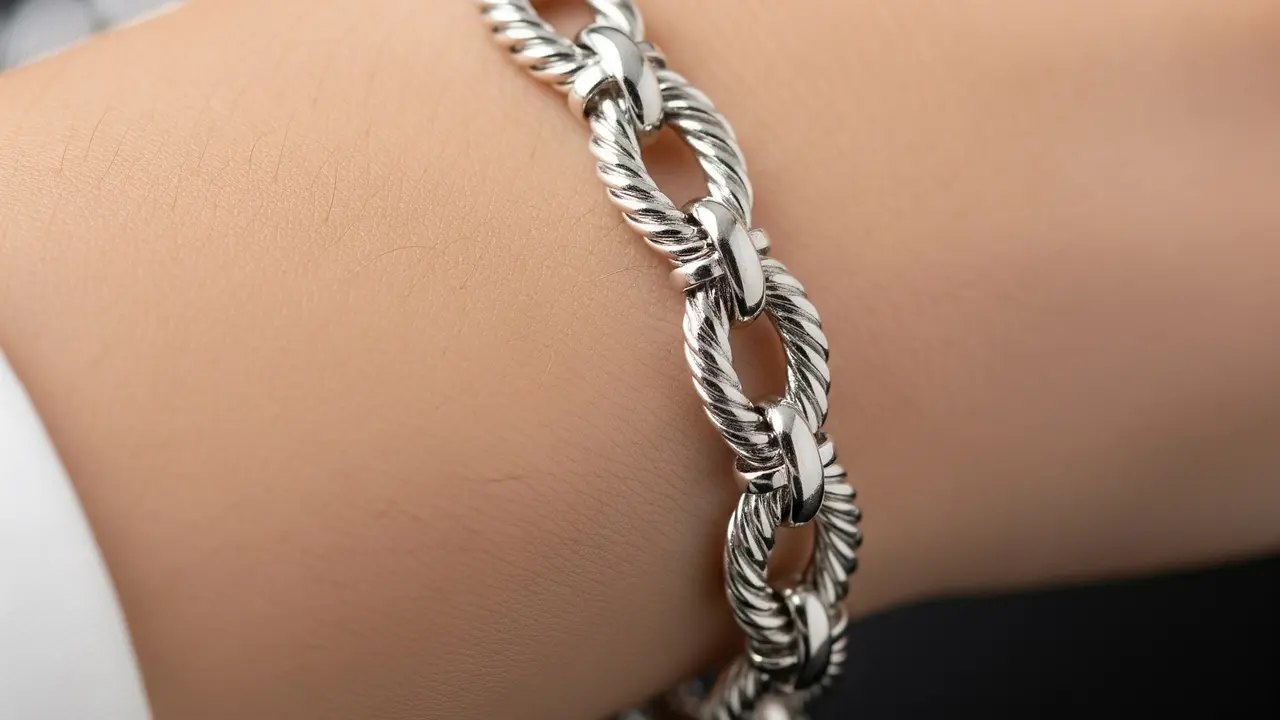 Model Gelang Emas Putih yang Lagi Trend. Foto: Gemini