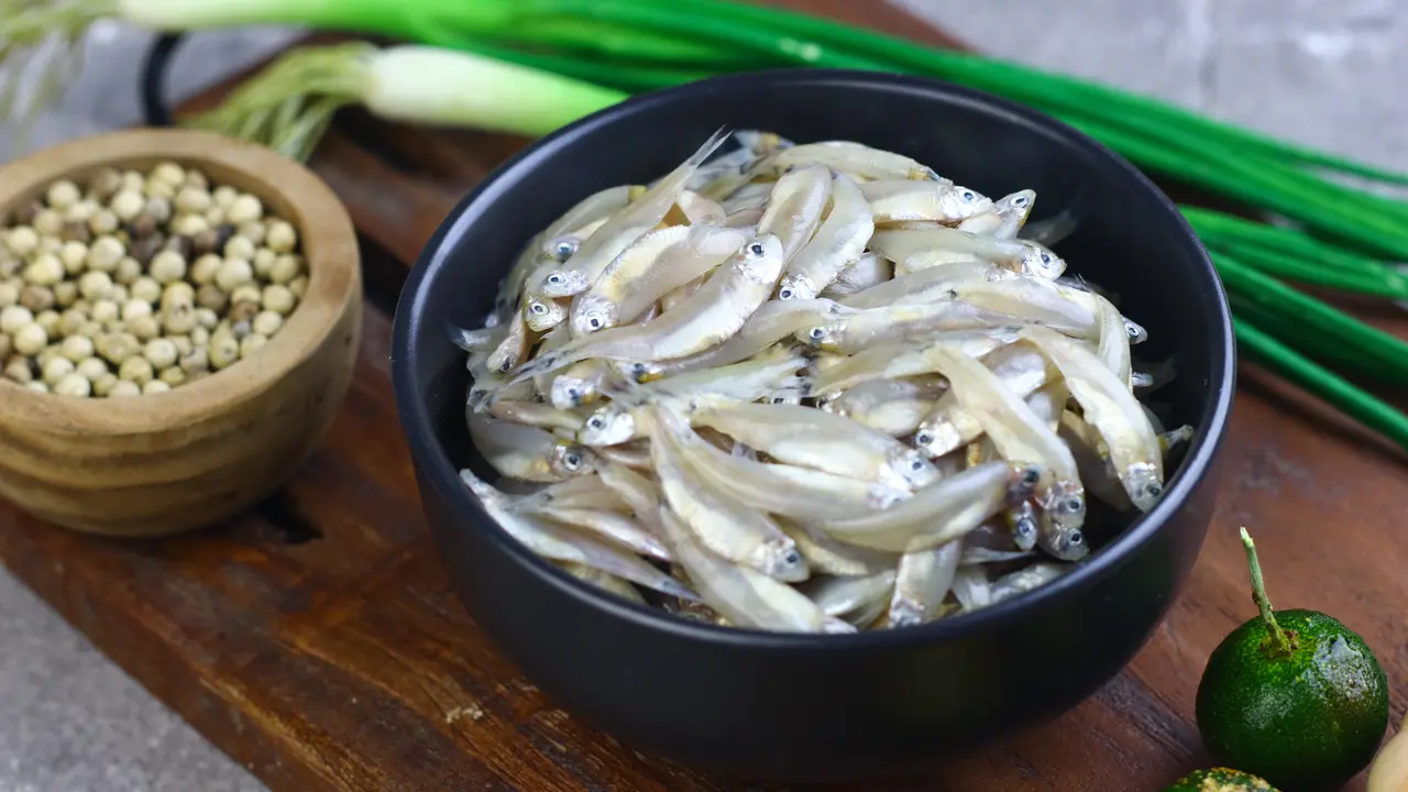ikan teri basah