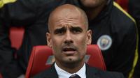 Manajer Manchester City asal Spanyol, Josep Guardiola. (AFP/Oli Scarff)