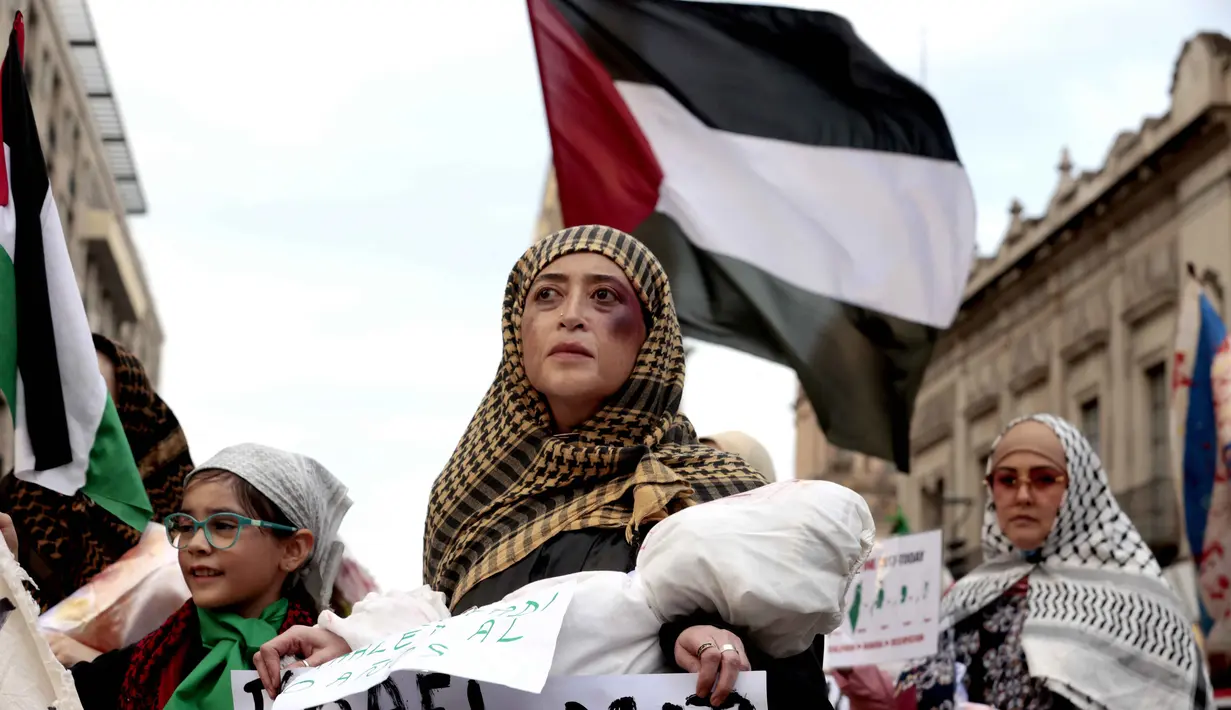 Saat ini, sedikitnya 67.000 warga Palestina tewas dan lebih dari 170.000 lainnya mengalami luka-luka. (Ulises RUIZ/AFP)