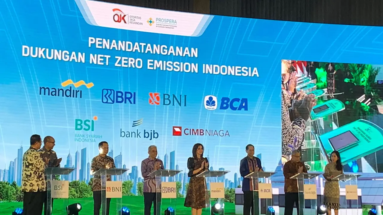 bank bjb Bersama Sejumlah Perbankan Teguhkan Komitmen Mendukung Pencapaian Net Zero Emission di Indonesia