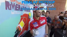 Video kegiatan melukis para pebalap MotoGP yang dilakukan jelang GP San Marino yang digelar Minggu (11/9/2016).