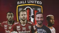 Bali United - Brwa Nouri, Melvin Platje, Diego Assis, Willian Pacheco (Bola.com/Adreanus Titus)