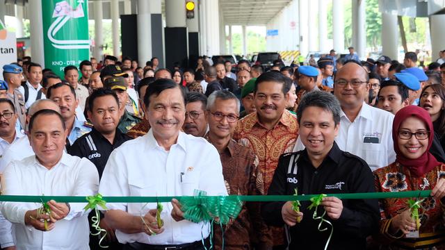 Grab Hadir di Bandara Kualanamu. Liputan6.com/Reza Efendi
