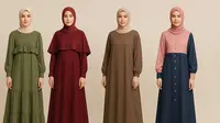 7 Model Gamis Polos, Cocok Dikenakan untuk Berbagai Acara