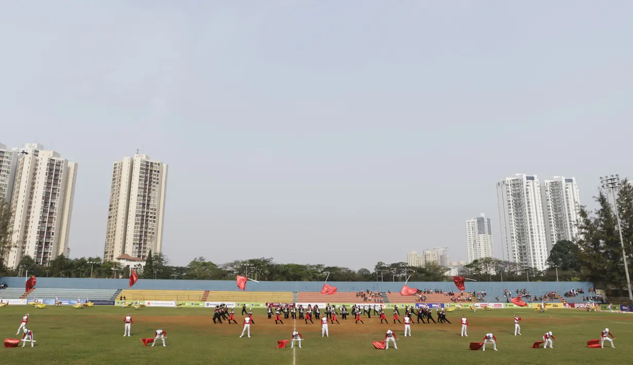 Suasana kemeriahan pembukaan Rusun Cup 2015. (Bola.com/Vitalis Yogi Trisna)