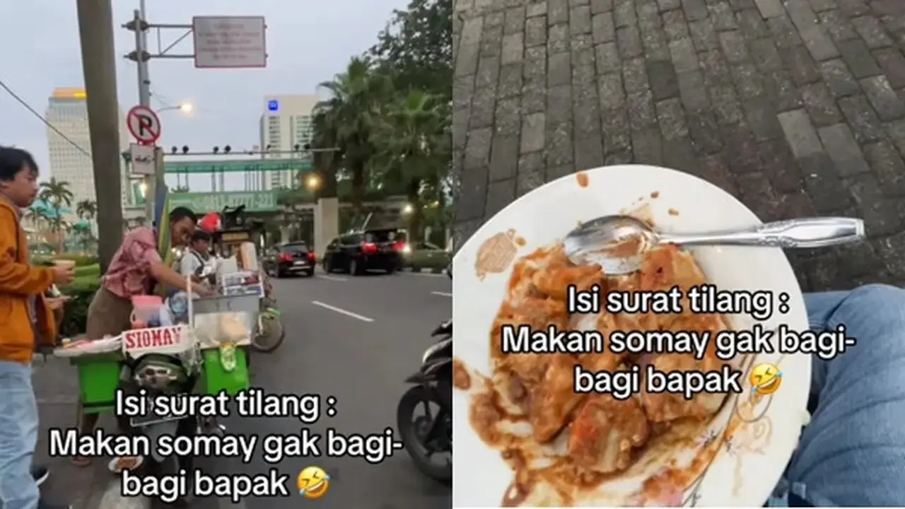 Makan Siomay Sambil Melanggar Lalu Lintas, Pemotor Ini Yakin Akan Dikirim Surat Tilang