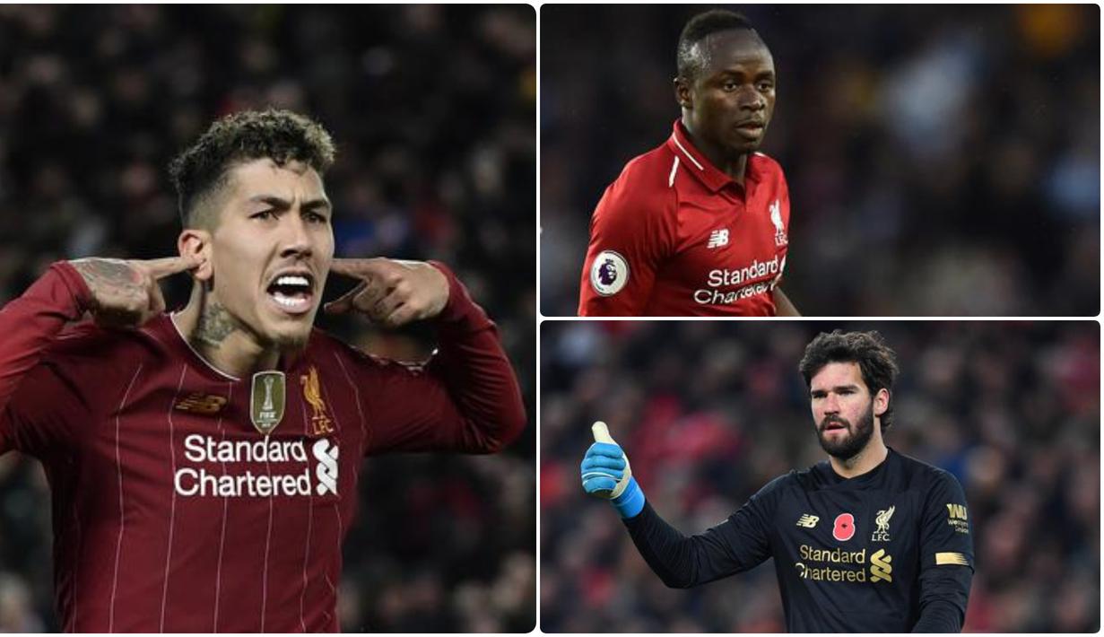 Liverpool akan menghadapi Arsenal dalam laga Community Shield 2020 di Wembley. Liverpool memiliki sejumlah pemain yang bisa menjadi momok serta menghancurkan permainan Arsenal. Berikut 5 Pemain Liverpool yang bakal menghacurkan Arsenal di Community Shield. (kolase foto AFP)