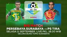 Berita video Liga 1 2018 akan segera dimulai kembali dan hadir bigmatch, Persebaya Surabaya berhadapan dengan PS Tira pada Selasa 11 September 2018 disiarkan secara langsung oleh Indosiar.