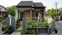 10 Desain Rumah dengan Taman Mini di Lahan Terbatas, Hunian Asri Minim Perawatan