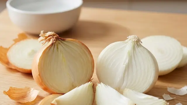 perbedaan bawang bombay kuning dan putih 