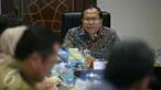 Menteri Koordinator Bidang Maritim Rizal Ramli memberikan paparan saat rapat koordinasi di Gedung BPPT, Jakarta, Kamis (21/1/2016). Rapat koordinasi tersebut membahas pangan dan kemiskinan. (Liputan6.com/Faizal Fanani)