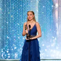 Brie Larson ketika hadir di Oscar 2016. (Bintang/EPA)
