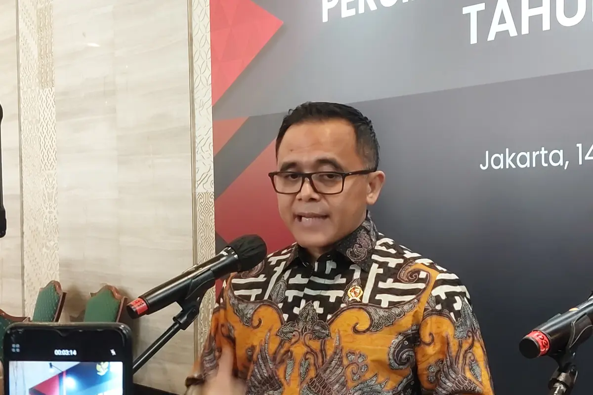 Menteri Pendayagunaan Aparatur Negara dan Reformasi Birokrasi (PAN RB) Abdullah Azwar Anas dalam Rapat Koordinasi Nasional Persiapan Pengadaan ASN 2024, di Hotel Bidakara, Jakarta, Kamis (14/3/2024). (Arief/Liputan6.com)