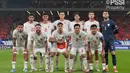 Starting XI Timnas Indonesia saat laga lanjutan putaran ketiga Grup C Kualifikasi Piala Dunia 2026 melawan China di Qingdao Youth Stadium, Qingdao, China, Selasa (15/10/2024). (Dok. PSSI)