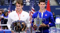 Roger Federer - Novak Djokovic (AFP PHOTO/JEWEL SAMAD)
