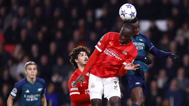 Hasil PSV Eindhoven vs Arsenal di Liga Champions