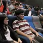 Program nonton bareng bersama kaum difabel ini diadakan komunitas Bioskop Harewos. (Liputan6.com/Huyogo Simbolon).