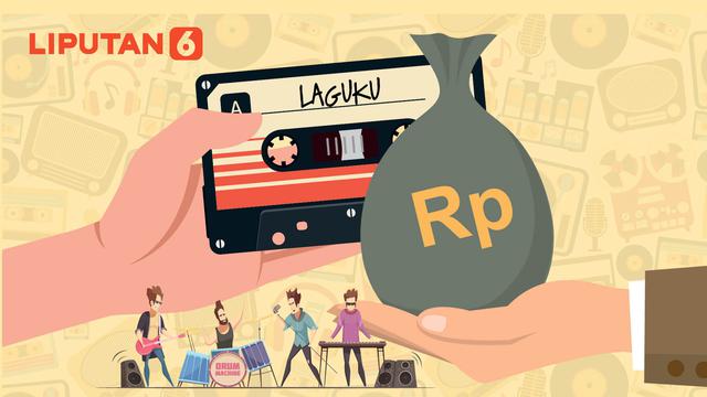 Ilustrasi royalti musik (Liputan6.com / Abdillah)