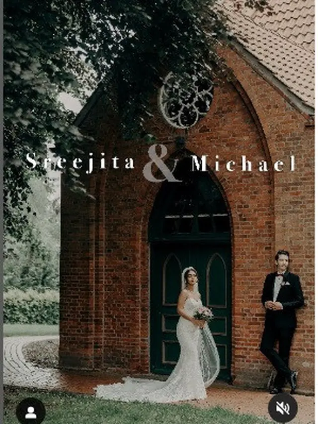Bintang Uttaran Sreejita De sudah resmi menikah dengan pria Jerman, MIchael Blohm Pape (Photo shot by @raabta.studios, taken from @sreejita_de via Instagram)