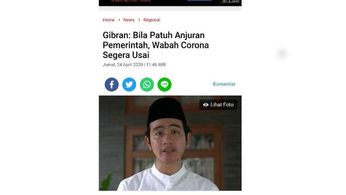 klaim cek fakta gibran kata bapak