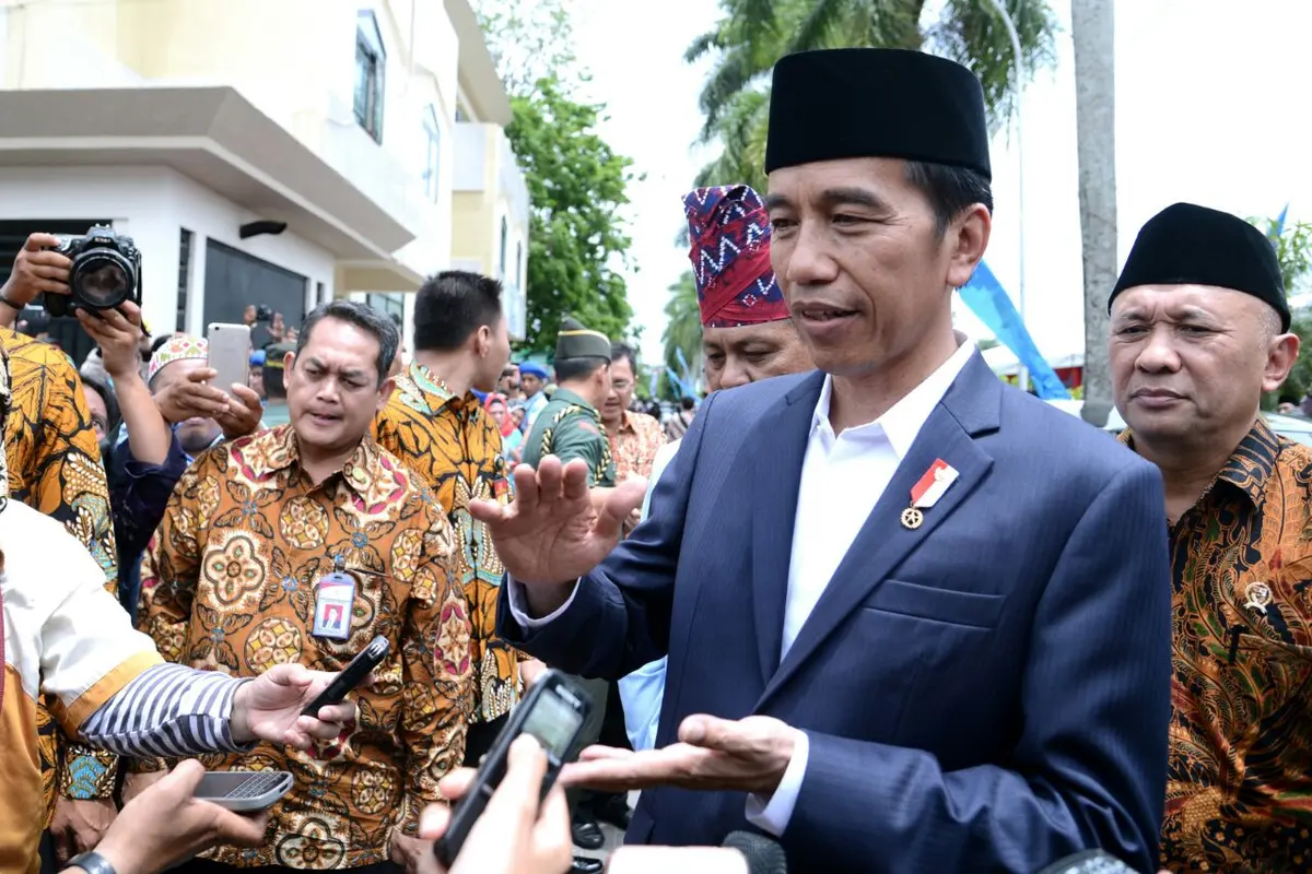 Jokowi meresmikan pembukaan Festival Anak Saleh Indonesia (FASI) ke-10 tingkat nasional di Banjarmasin, Kalimantan Selatan, Jumat (15/9/2017). (Dok. Setpres)