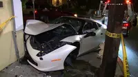Aksi Balap Liar Supercar di Hollywood Berakhir Nahas
