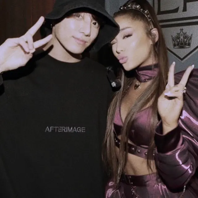 Jungkook BTS dan Ariana Grande (Instagram/ arianagrande)