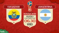 Kualifikasi Piala Dunia 2018 Ekuador Vs Argentina (Bola.com/Adreanus Titus)