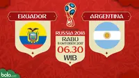 Susunan Pemain Ekuador Vs Argentina: Partai Hidup-Mati Tango